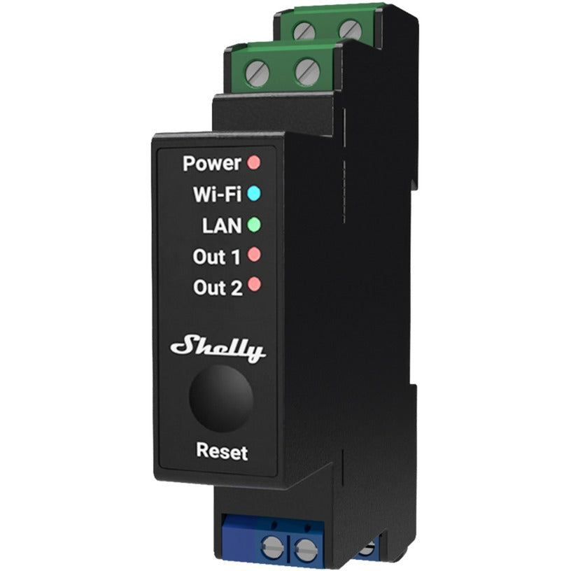 Shelly pro 2pm din-railrelais bluetooth, wifi