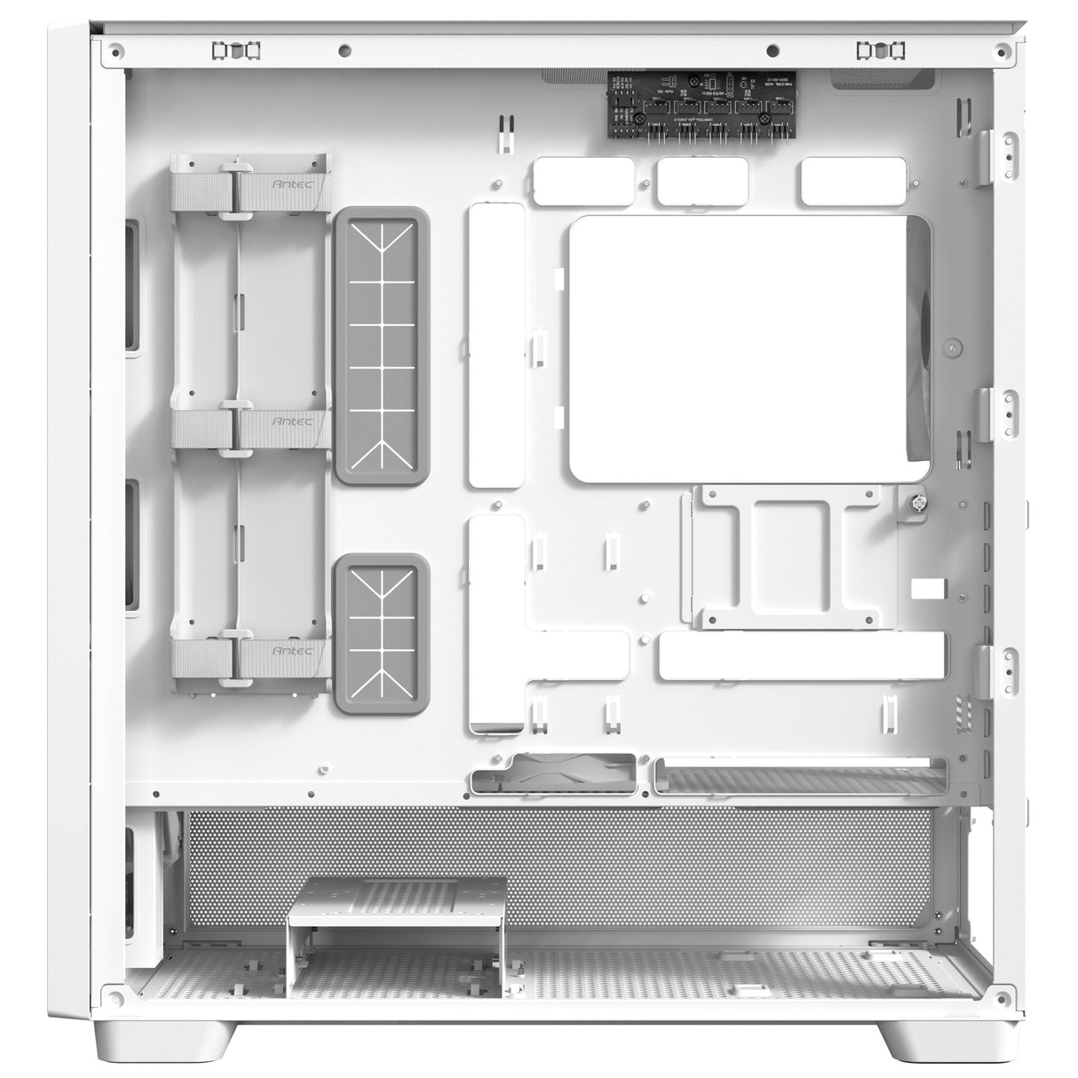 Antec flux midi tower behuizing (wit | 2x usb-a | 1x usb-c | tempered glass)