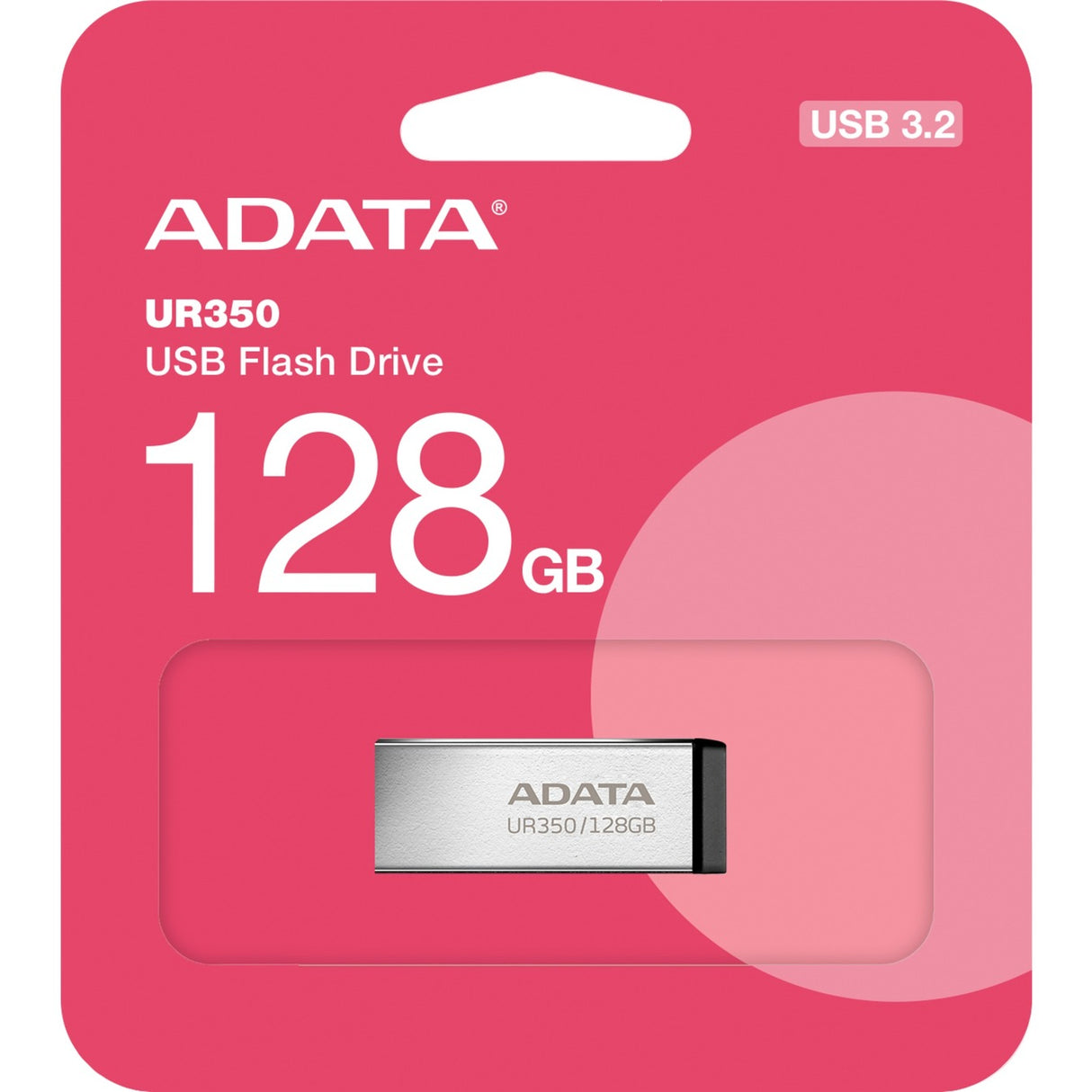 Adata ur350 128 gb usb-stick (nikkel zwart, usb-a 3.2 gen 1 (5 gbit s))