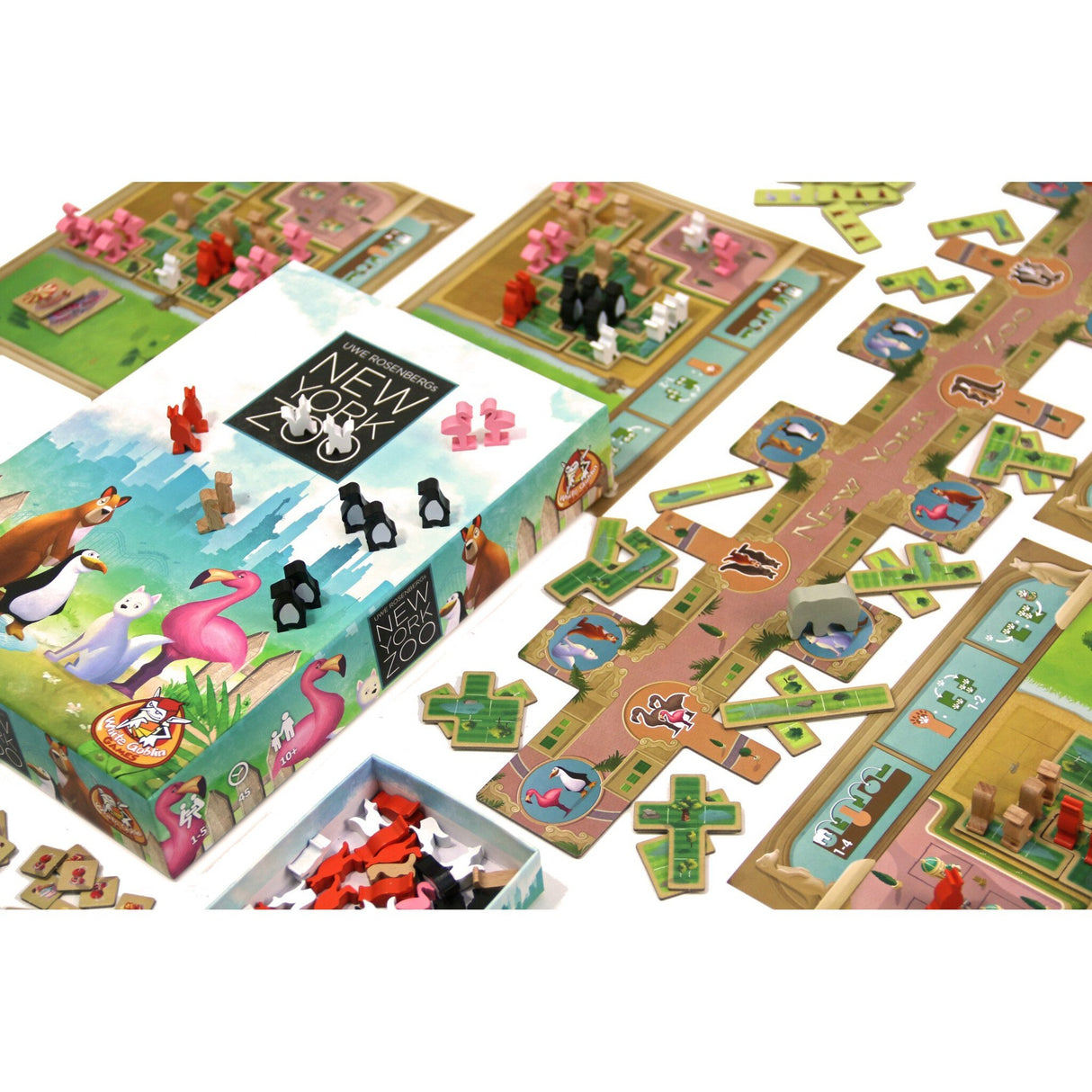 White goblin games new york zoo bordspel (nederlands, 1 - 5 spelers, 30 minuten, vanaf 10 jaar)