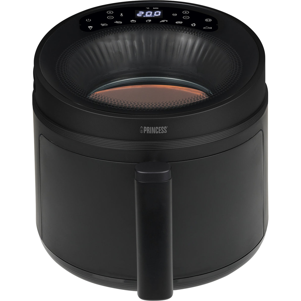Princess cyclone vision airfryer heteluchtfriteuse (zwart, 5 liter)