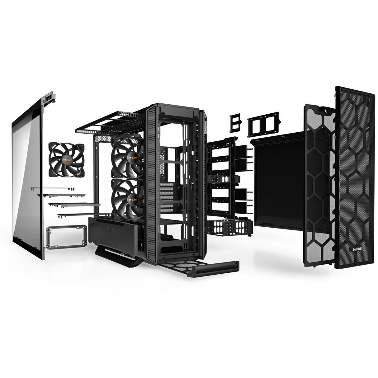 Be quiet! silent base 802 window midi tower behuizing (zwart | 2x usb-a | 1x usb-c | window)
