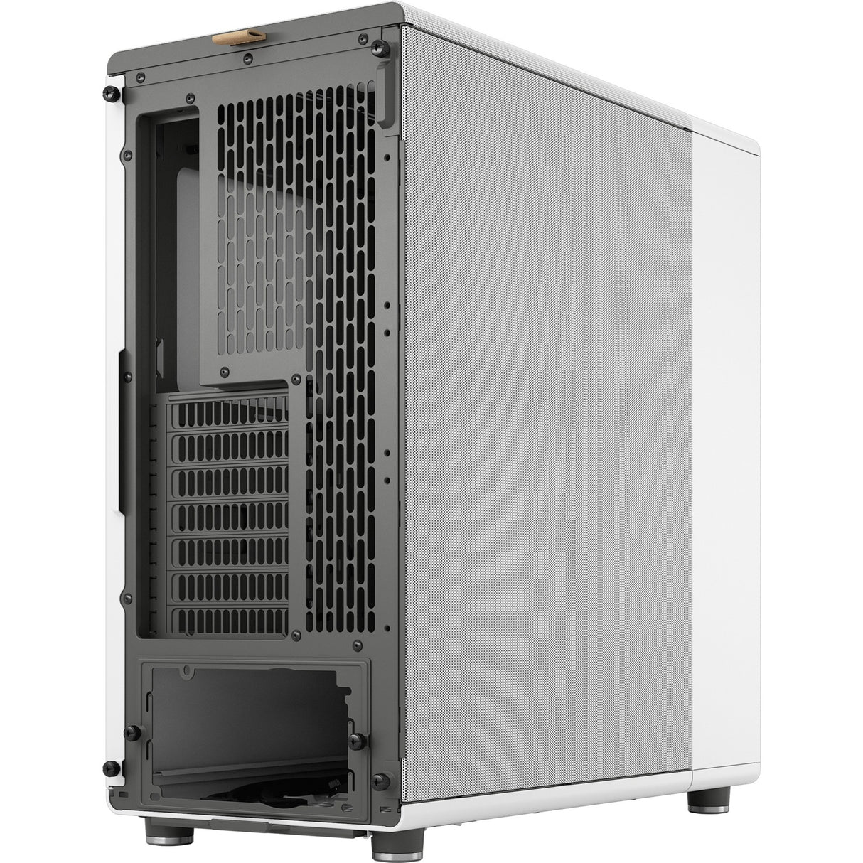 Fractal design north midi tower behuizing (wit houtkleur | 2x usb-a | 1x usb-c)