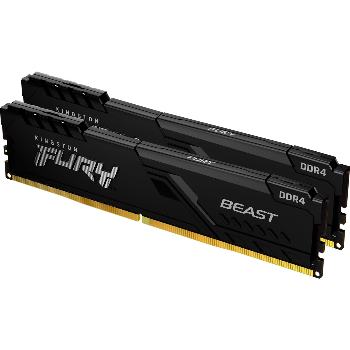 Kingston fury beast 32 gb ddr4-3600 (2x 16 gb) werkgeheugen (zwart, kf436c18bbk2 32, xmp 2.0)