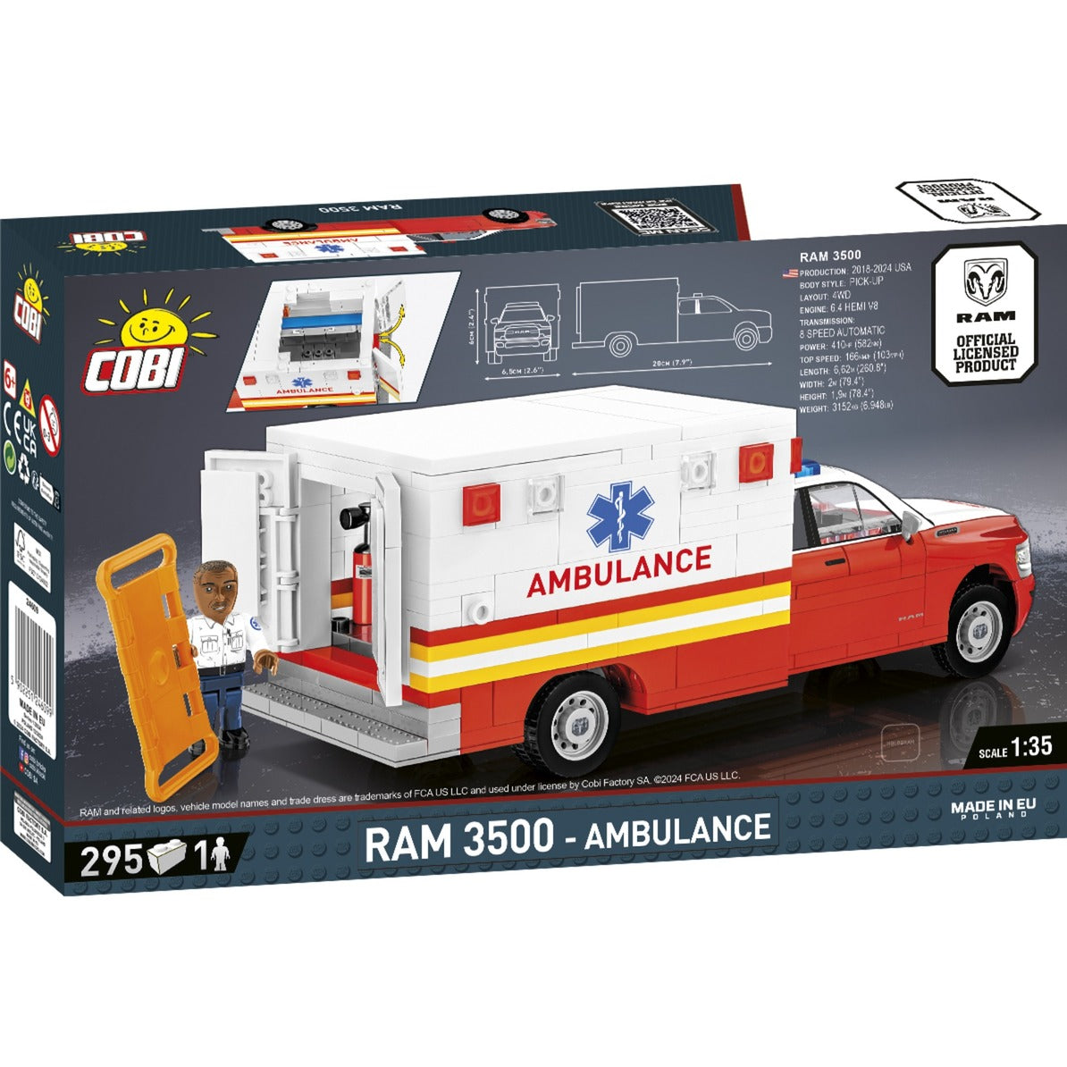 Cobi ram 3500 - ambulance constructiespeelgoed (schaal 1:35)