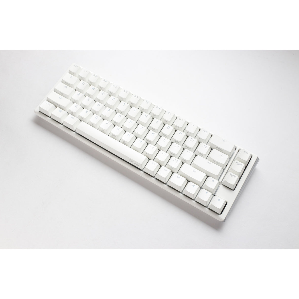 Ducky one 3 classic pure white sf rgb mechanisch toetsenbord (wit, us lay-out (qwerty), cherry mx brown, 65%, rgb leds, double-shot pbt, hot-swappable, quack mechanics)