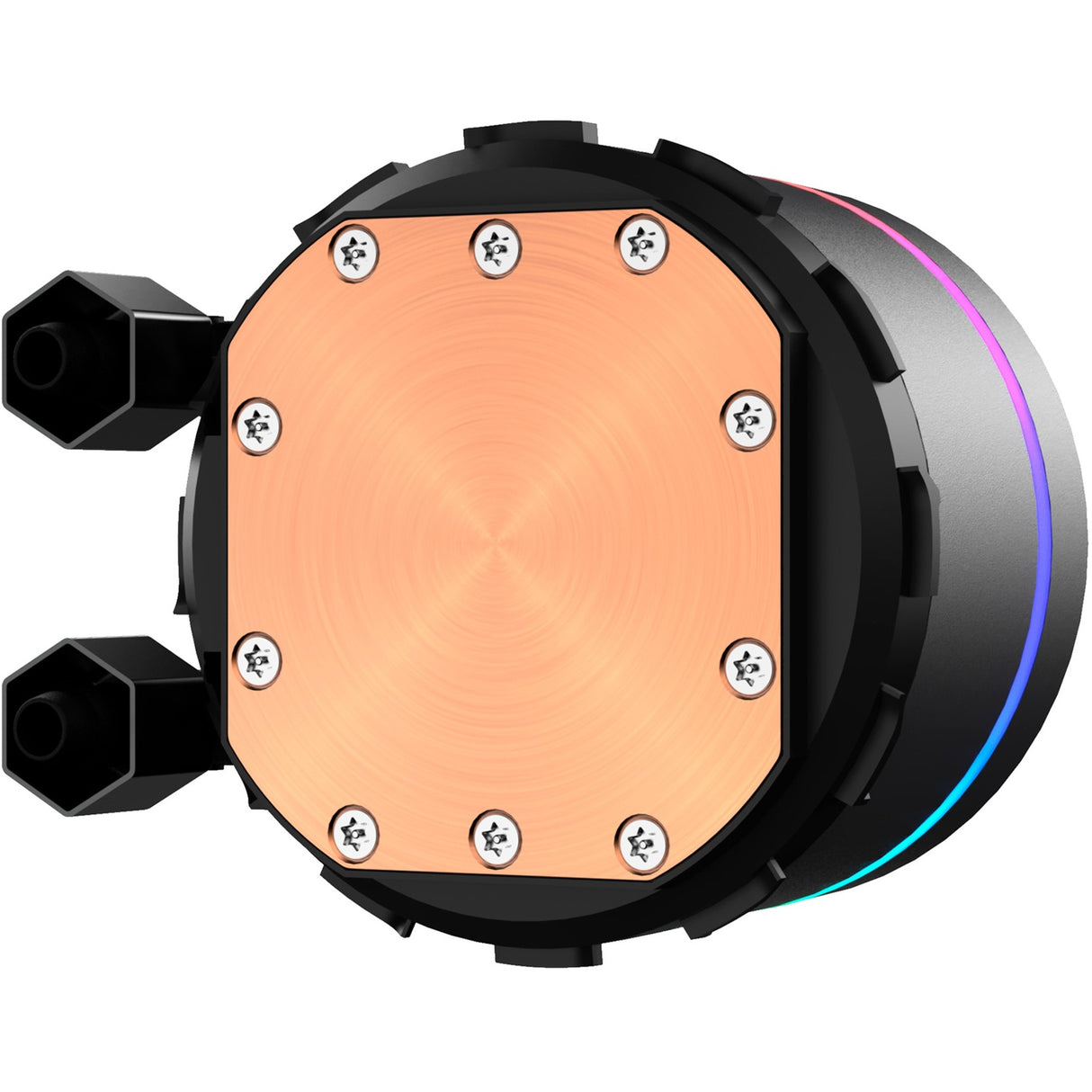 Sharkoon s90 rgb waterkoeling (zwart, 4-pins pwm fan-connector)