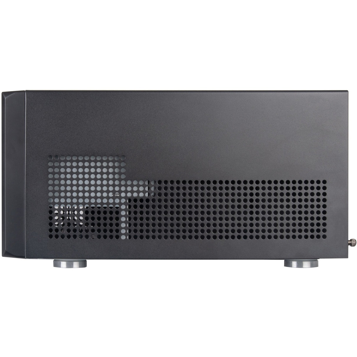 Silverstone sst-cs351 mini tower behuizing (zwart | 2x usb-a | 1x usb-c)