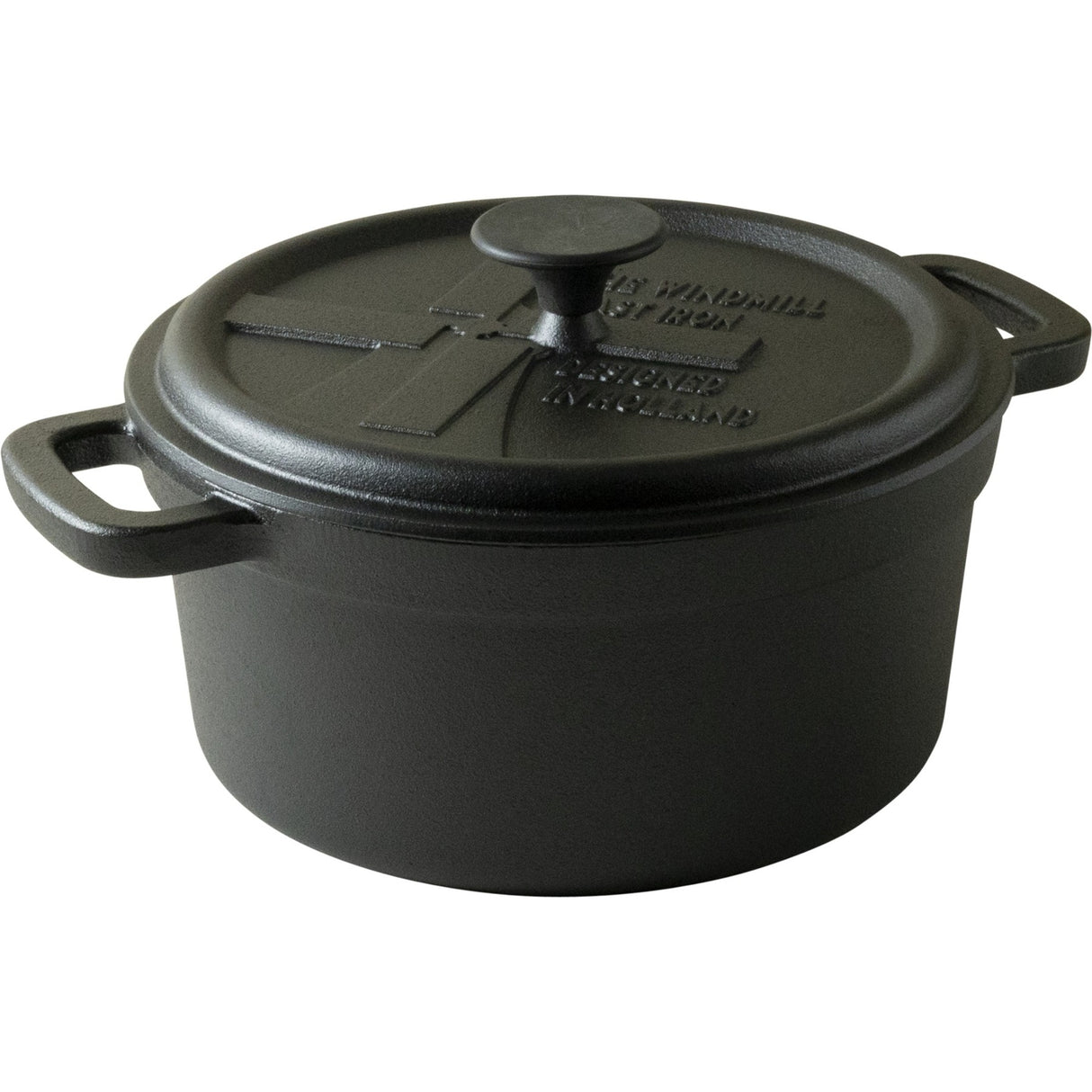 The windmill bbq pan l bak- braadpan (zwart, ø 23 cm | 3.6 liter)