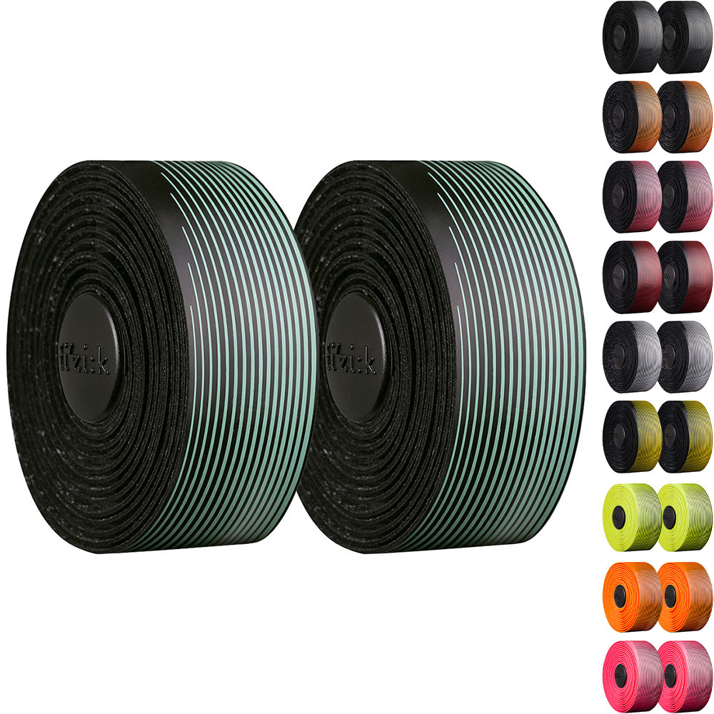 Fizik vento microtex tacky bicolor bar tape | black red