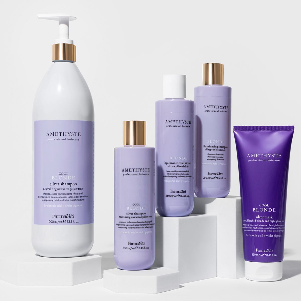 Farmavita amethyste blonde illuminating shampoo 250ml