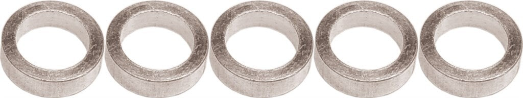 Gebhardt bladbout alu 5mm+moer voor baanblad, zilver (per 5)
