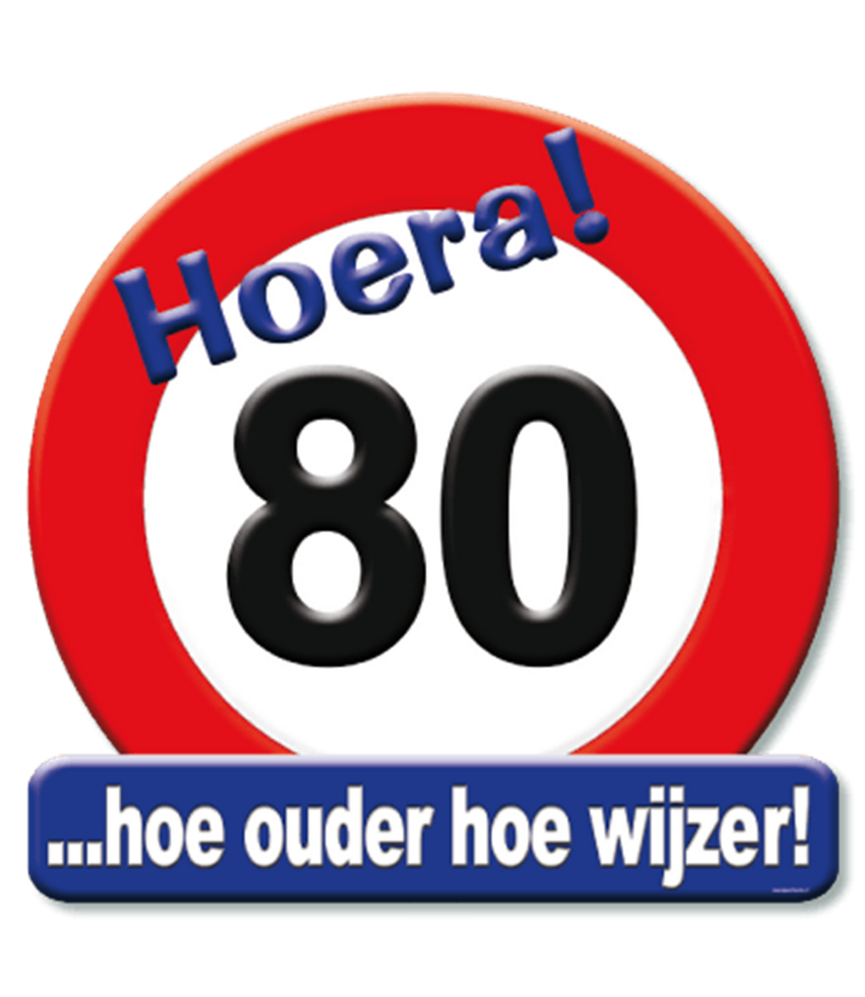 Paperdreams huldeschild 80 jaar