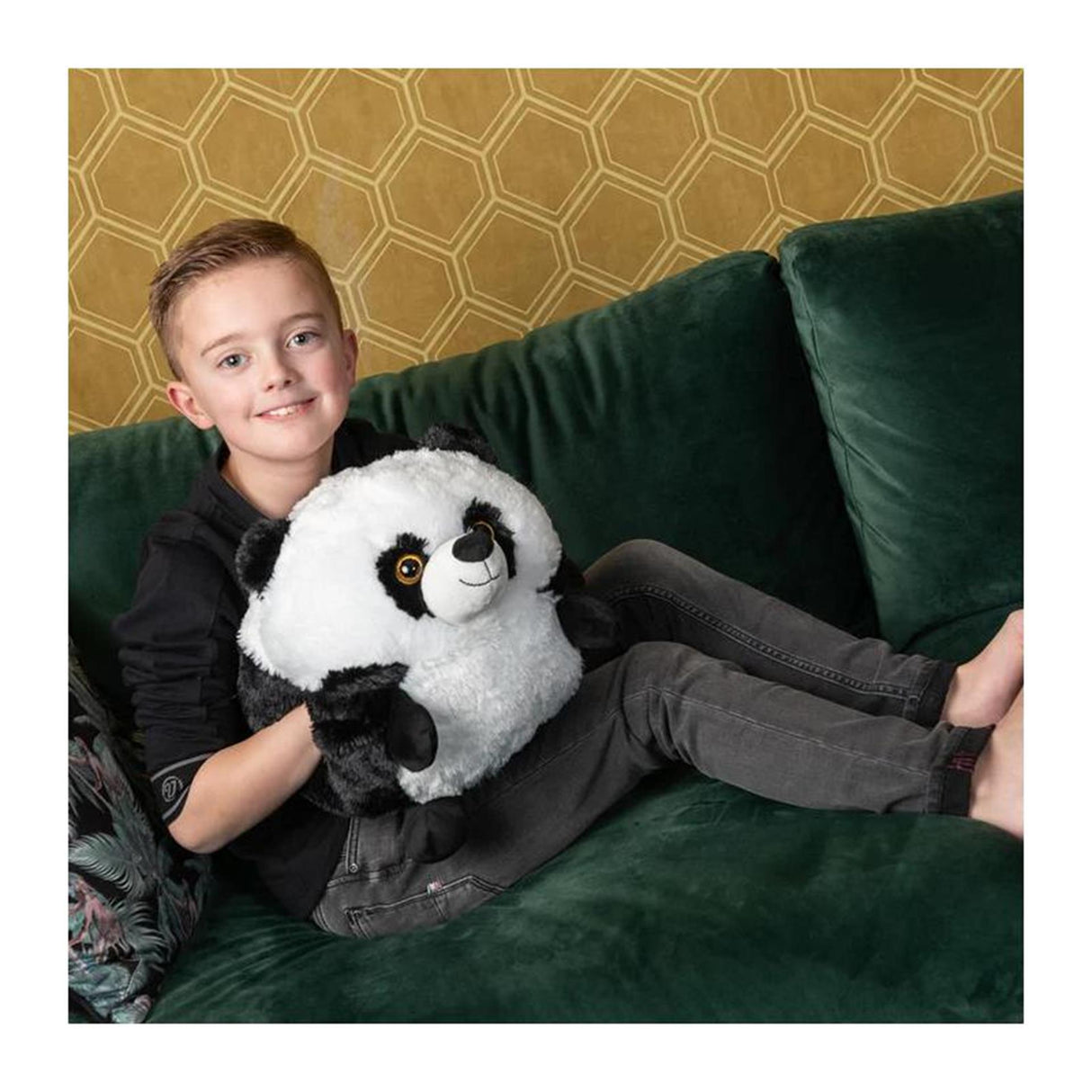 Noxxiez cozy knuffel handwarmer panda 35cm