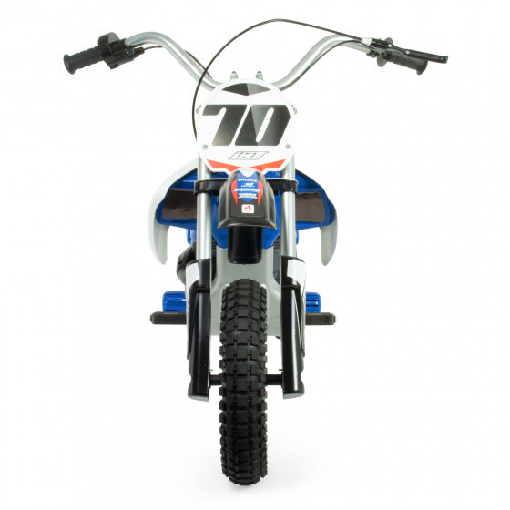 Injusa X-Trene Blue Fighter elektrische kindermotorfiets blauw