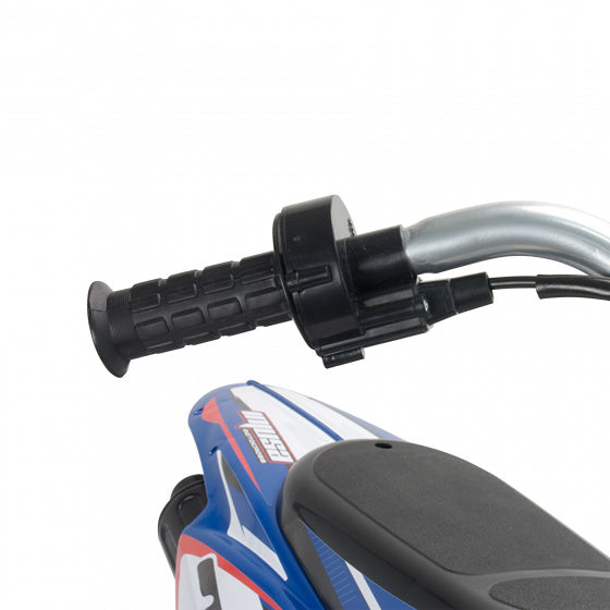 Injusa X-Trene Blue Fighter elektrische kindermotorfiets blauw