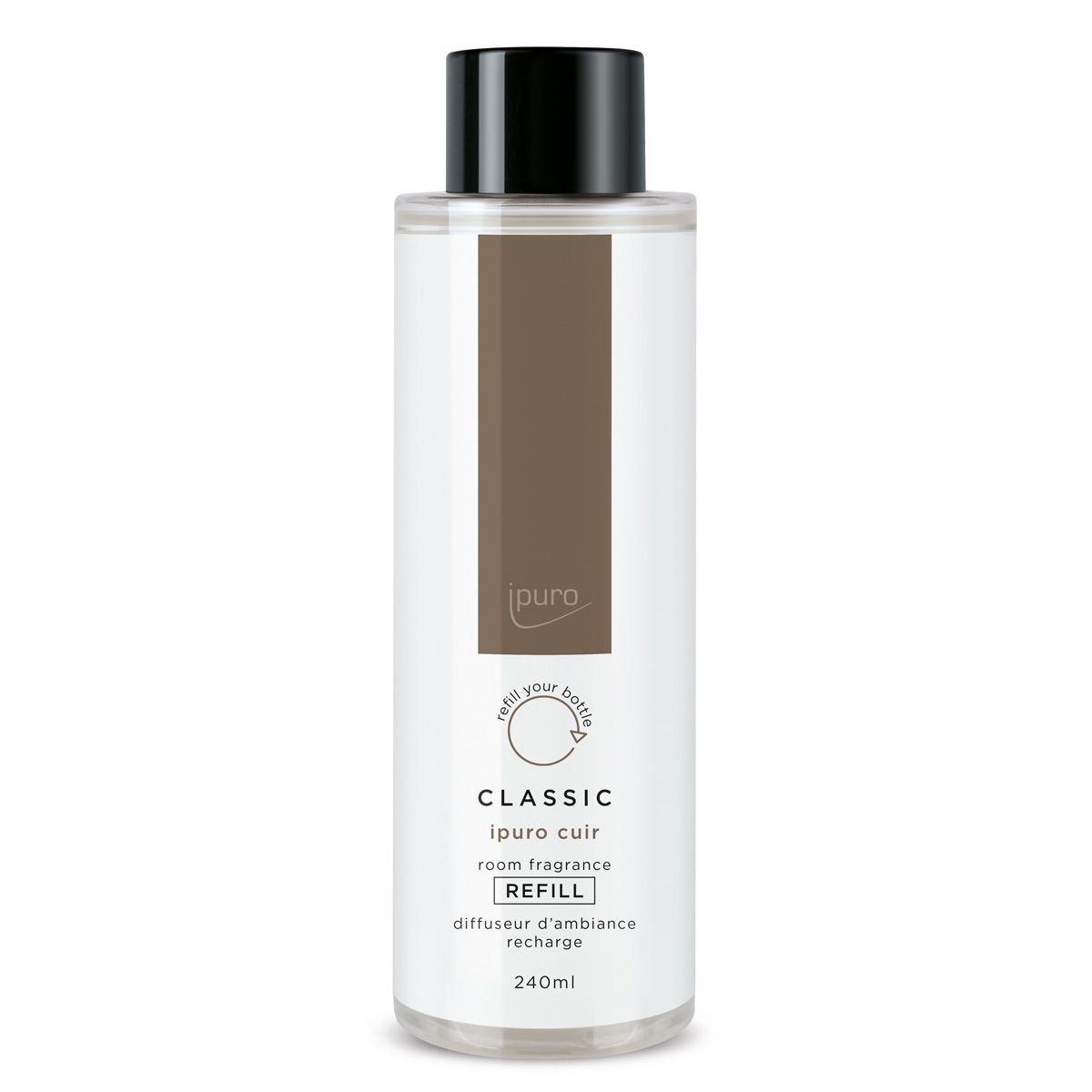 Ipuro geurdiffuser navulling cuir 240ml