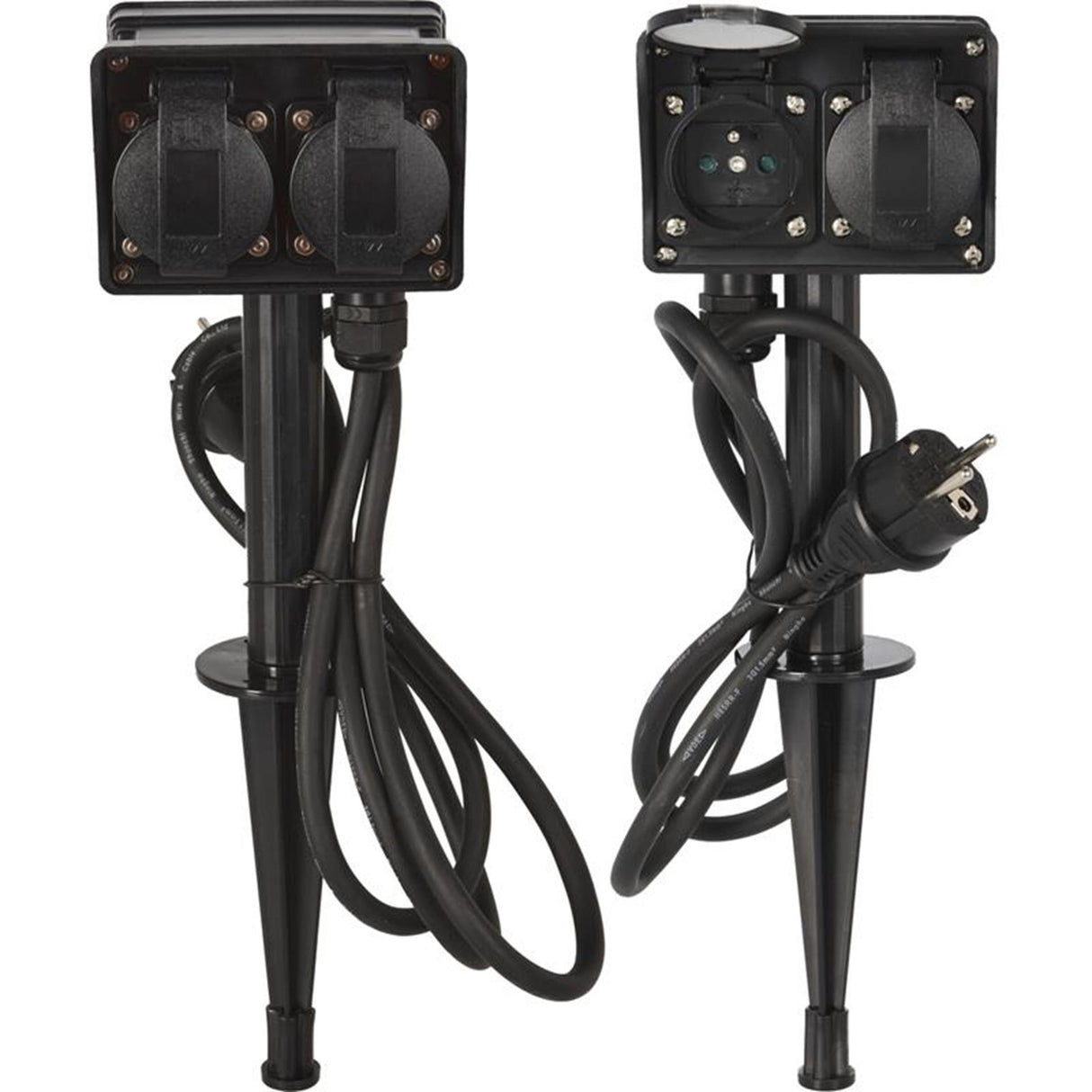 Pro garden tuinstekkerdoos voor buiten 4 stopcontacten 1,5m kabel
