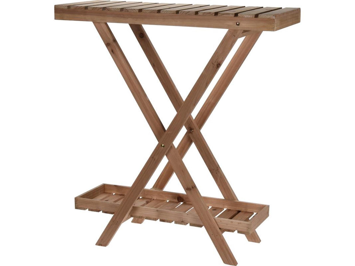 Home styling plantenrek hout 2 lagen 70x28x75cm