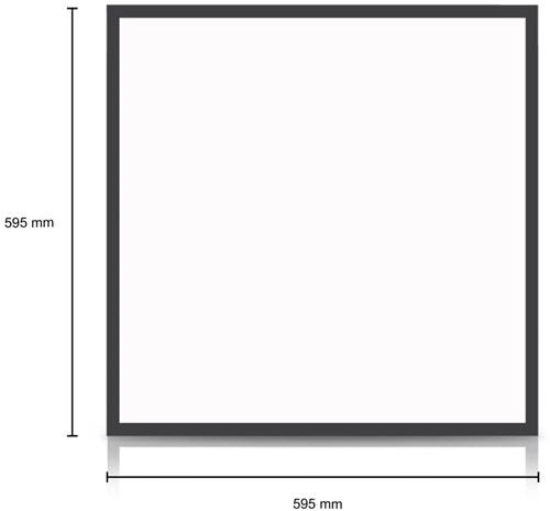 Enzo led backlit paneel zwart 60x60cm 30w 4050lm tri-white - 5016250