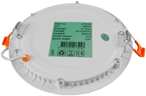 Enzo led panel downlight 18w 3000k incl. driver wit - led2641