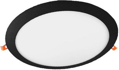 Enzo led panel downlight 24w 3000k incl. driver zwart - led2650