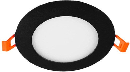 Enzo led panel downlight 6w 4000k incl. driver zwart - led2612
