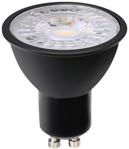 Enzo led spot gu10 230v 5-50w 60gr zwart 2700k dimbaar - led0640