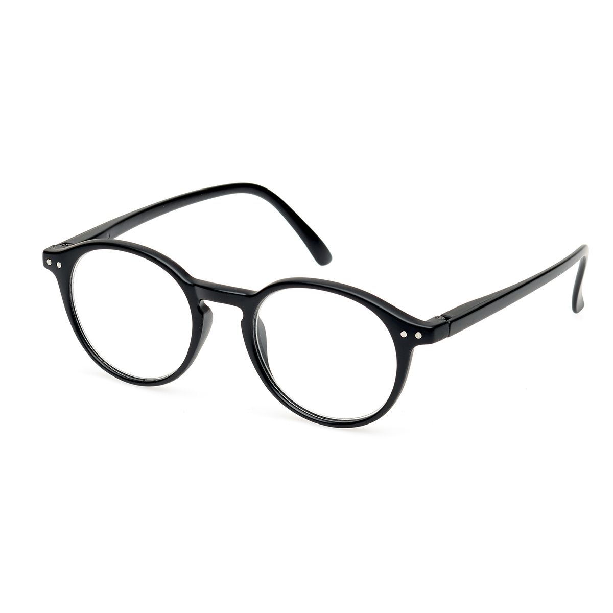 Spectrum leesbril zwart rond 1.00