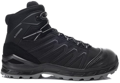 Lowa veiligheidsschoenen lowa werkschoen larrox work gtx mid 5480 s3 | zwart grijs | maat 44 - 4063606292695