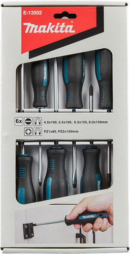 Makita accessoires makita e-13502 schroevendraaierset 6-delig pz sl