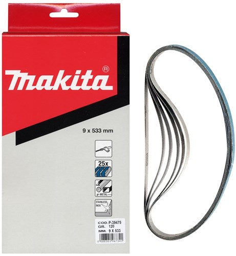 Makita accessoires schuurband blue lengte 533mm breedte 9mm korrel 80 - p-39453