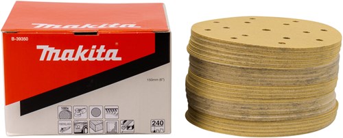 Makita accessoires makita b-39350 schuurschijf 150mm k240 yellow velcro