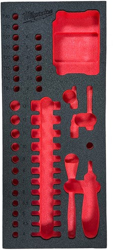 Milwaukee vervangende foam inlay voor 1 4 doppen en bitset - 4932499294