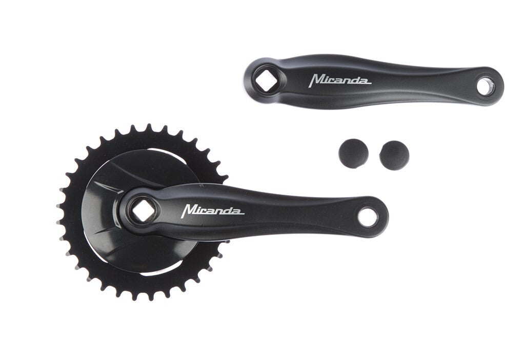 Miranda beta 1 crankstel 33t 3 32“+disc 9.2cm zwart
