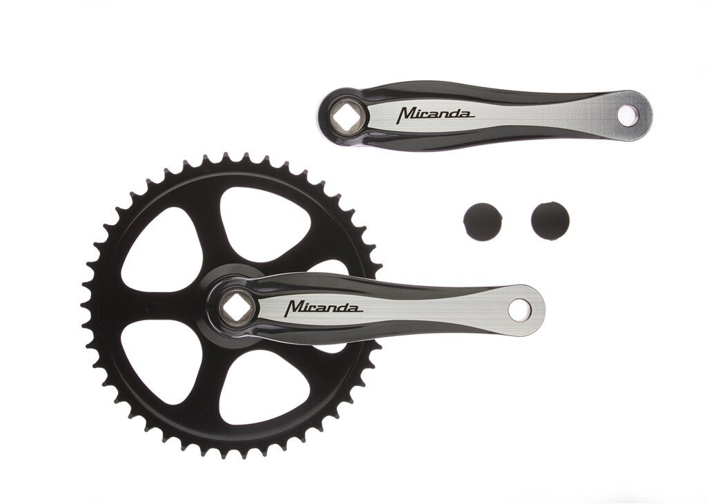 Miranda beta 1+ crankstel 46t 3 32“, zwart