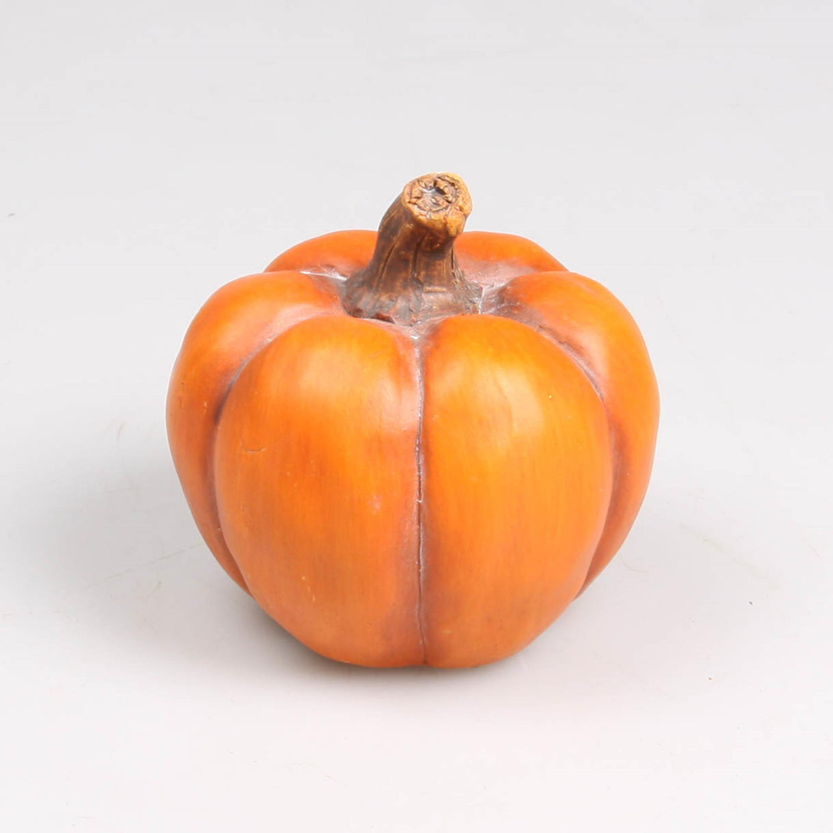 Season inspired decoration pompoen aardewerk oranje h10,5cm