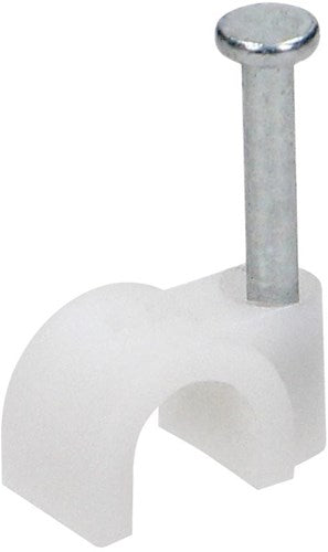 Enzo orno kabelclip 6mm rond wit zak(100) - 4113212