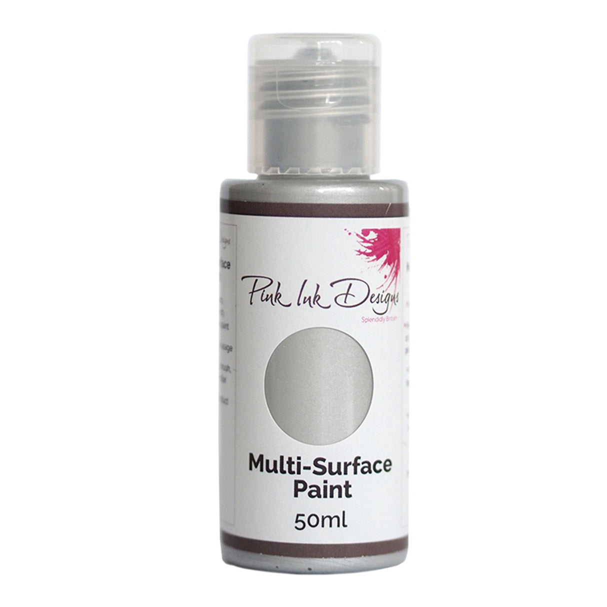 Pink ink designs • multi surface verf bright silver shimmer