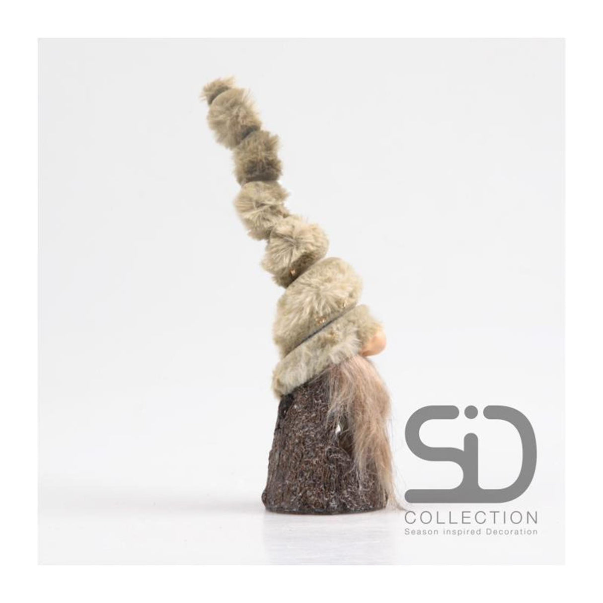 Season inspired decoration kerstkabouter boom toby m led 7x7x26cm