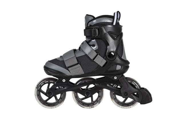 Playlife gt 110 fitness inlineskates zwart grijs maat 39