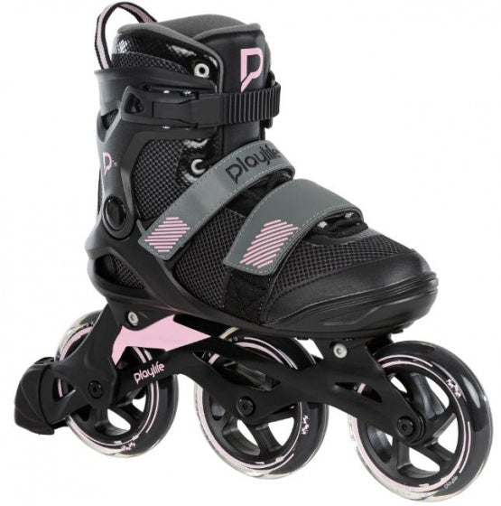 Playlife Fitness GT 110 inline skates 80A zwart roze maat 37