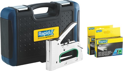 Rapid pro r34 handtacker in premium koffer | incl. 5.000 nieten