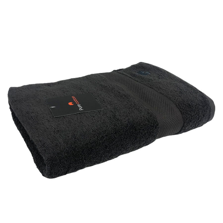 Pure cotton maxi badhanddoek grijs 100x150cm