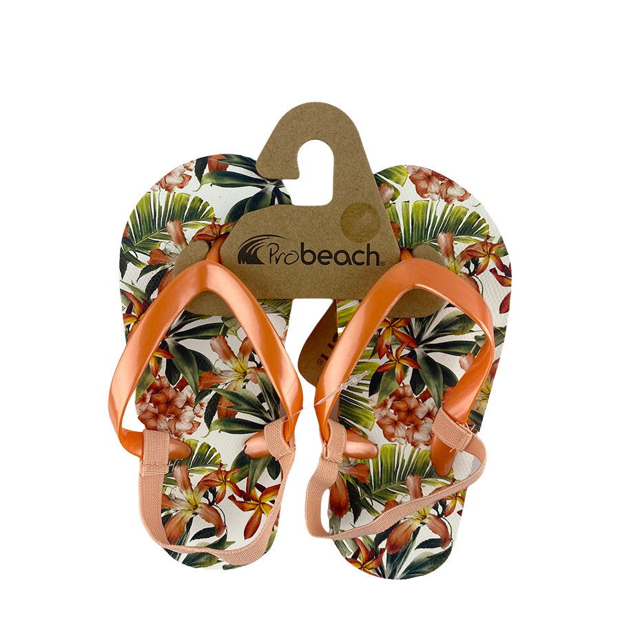 Slipper kind lily flower oranje maat 21
