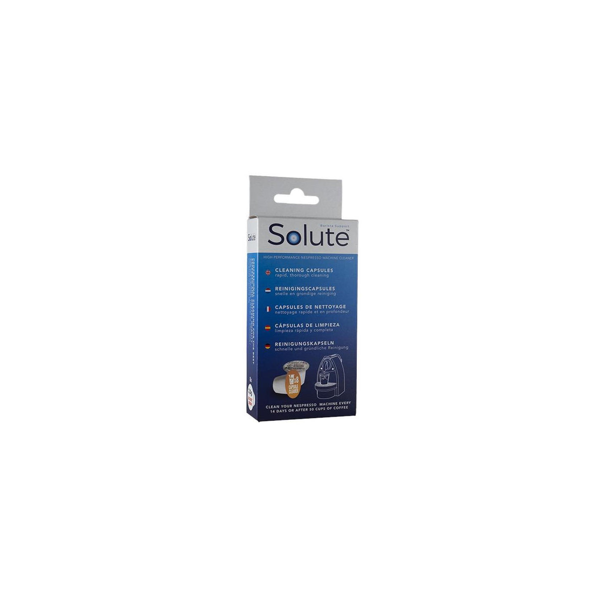 Solute reinigingscapsules voor nespresso 2 gramâ 8 stuks