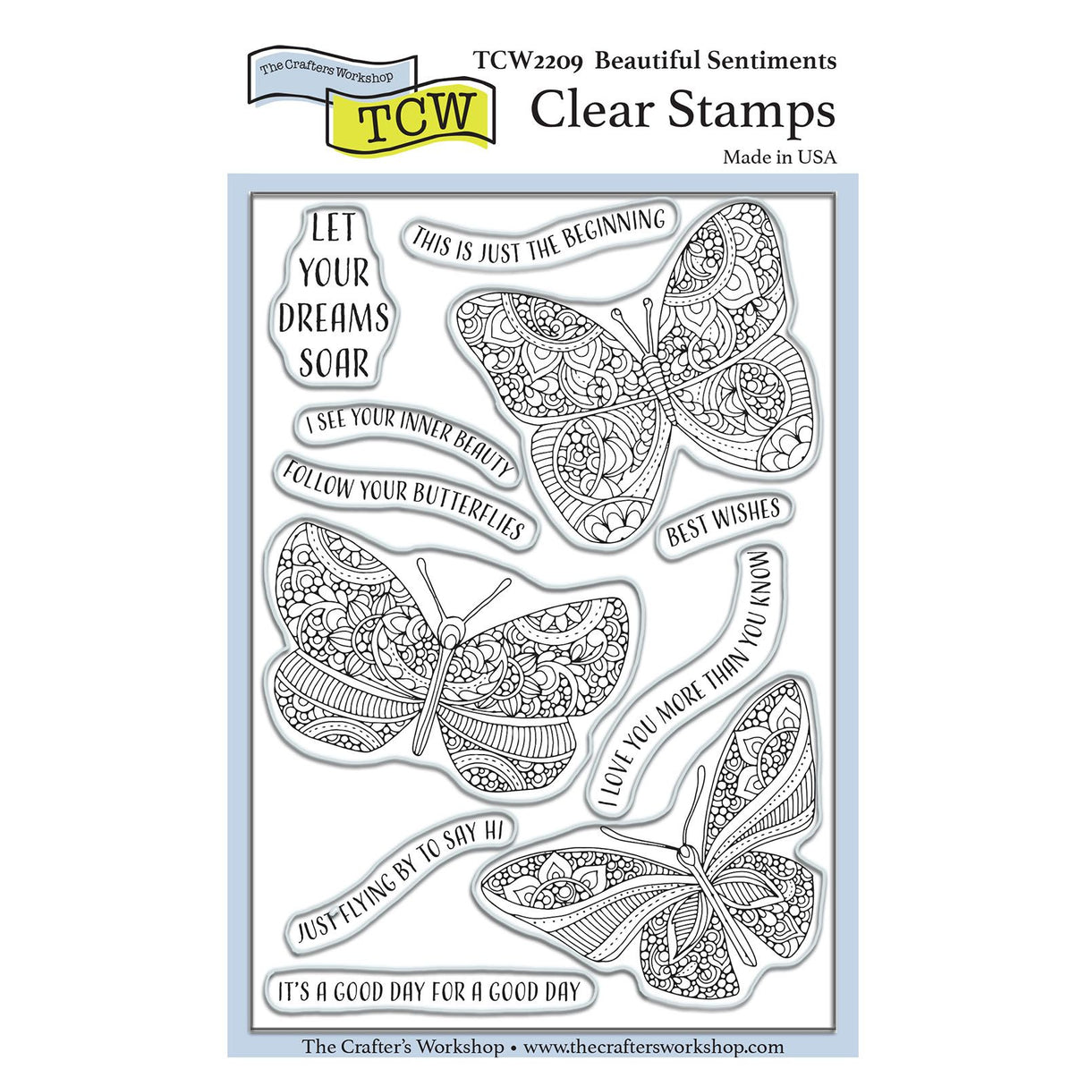 The crafter's workshop • stamp set mooie gevoelens 4x6