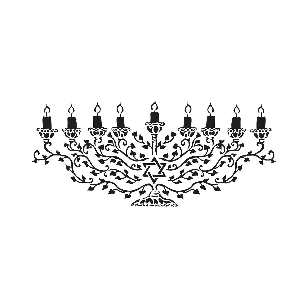 The crafter's workshop • rustieke boord stencil 41,91x15,2cm menora