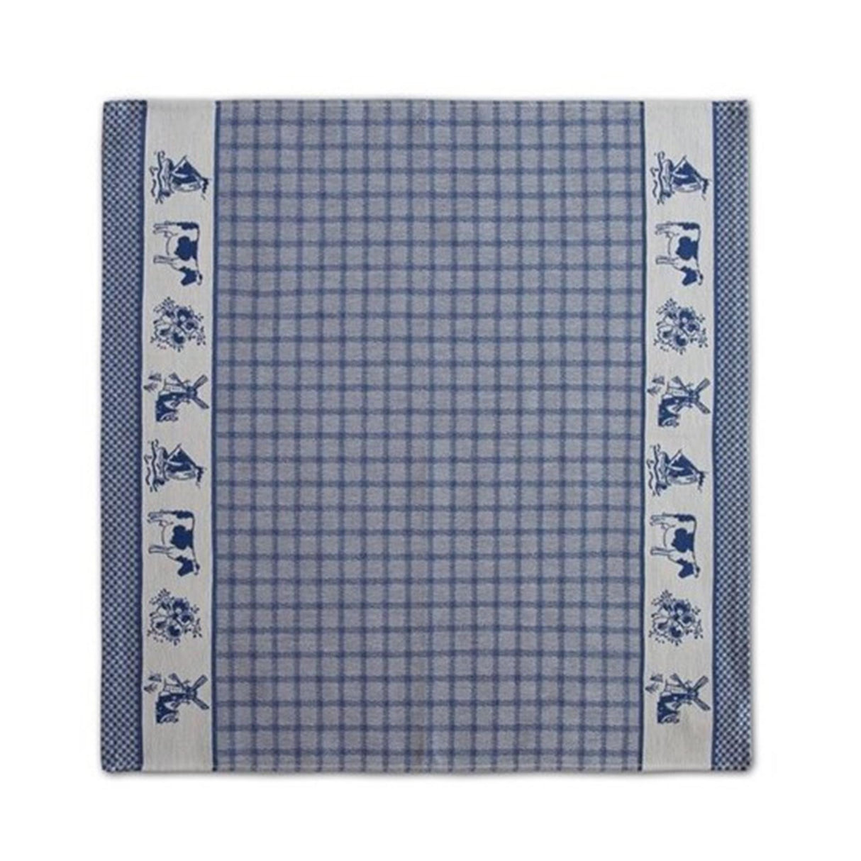 Ddddd theedoek dutchie blauw 60x65cm 6 stuks