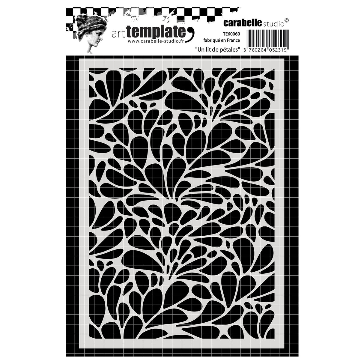Carabelle studio • template 10,5x14,8cm un lit de pétales